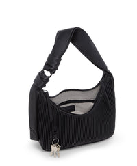 Asra leather mini handbag - Black Ribbed