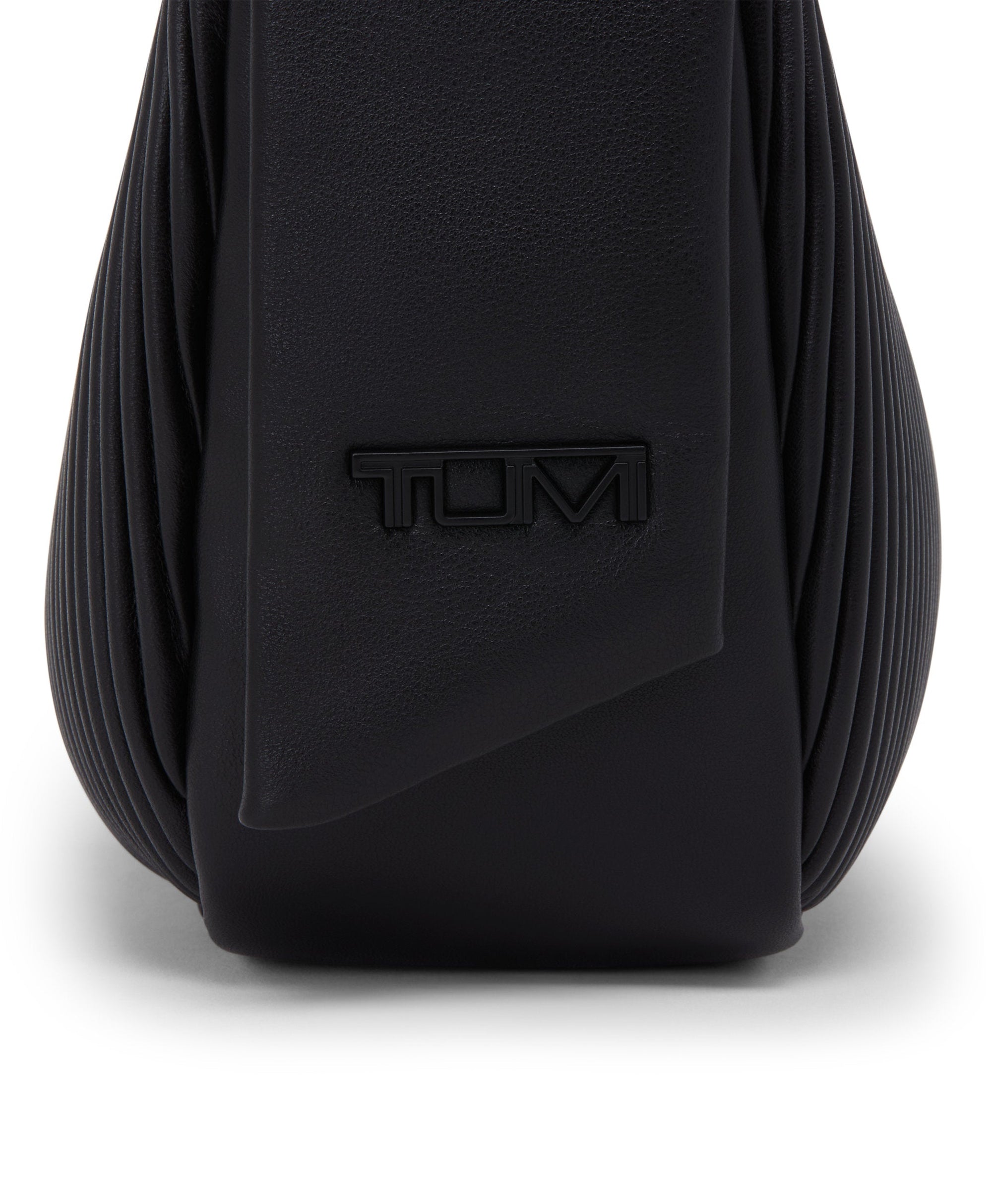 Asra leather mini handbag - Black Ribbed
