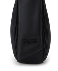Asra leather handbag - Black Ribbed