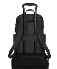 Sac à dos Raina Voyageur en cuir - Black & Gunmetal