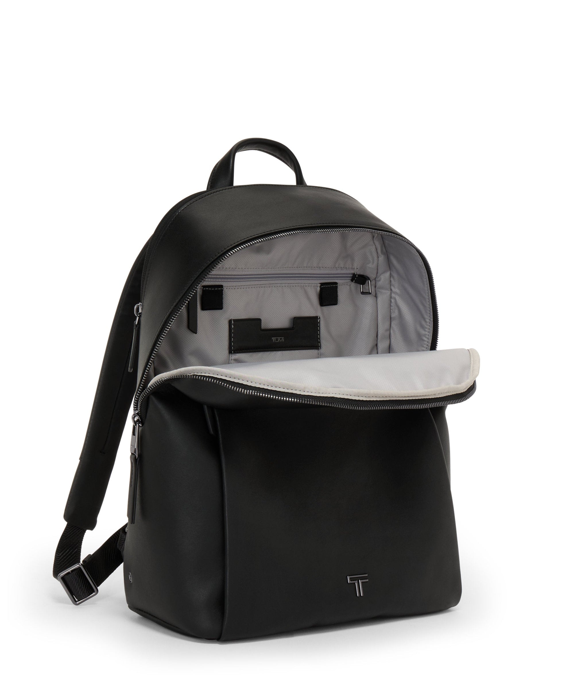 Sac à dos Halland Voyageur en cuir - Black & Gunmetal