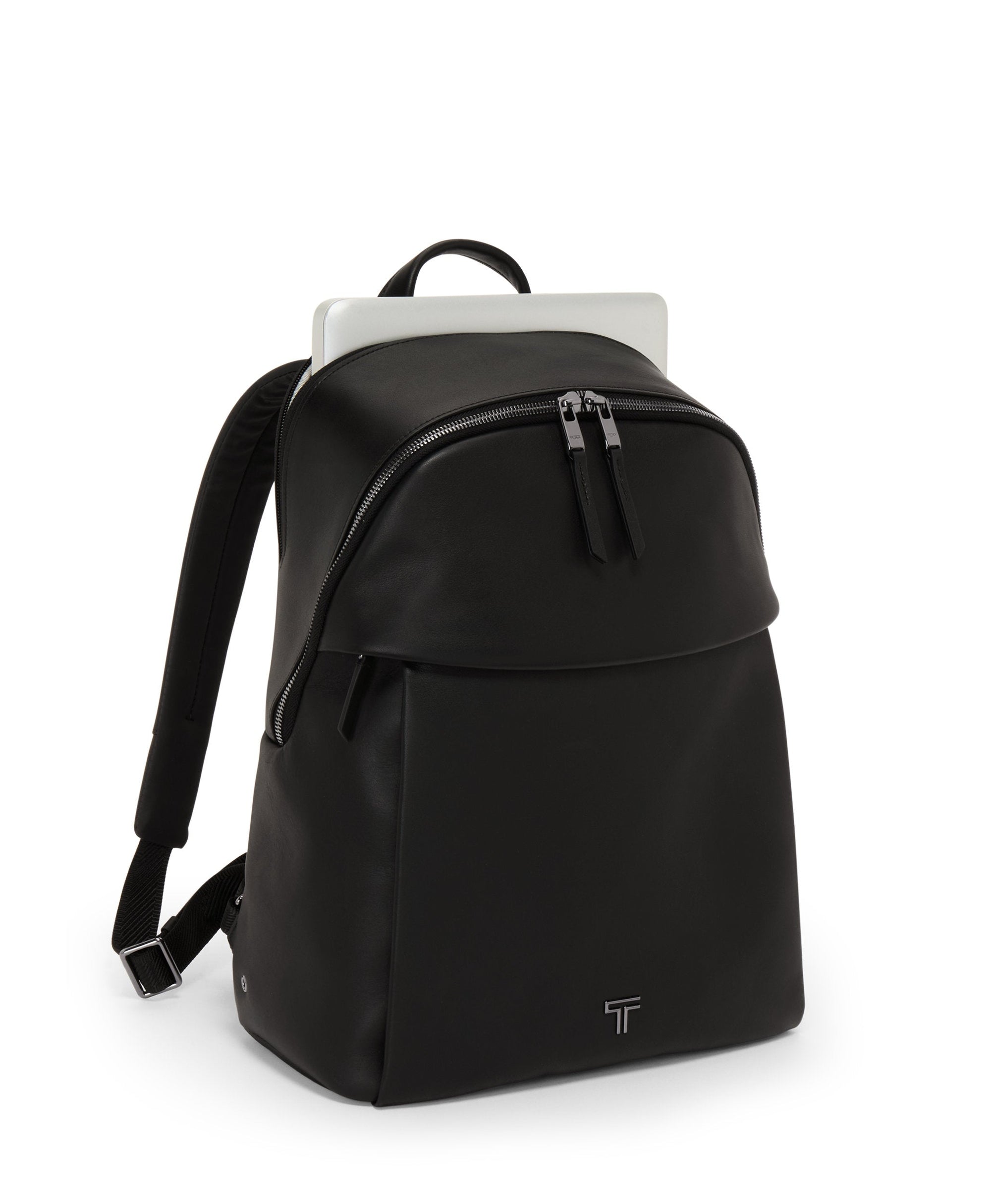 Sac à dos Halland Voyageur en cuir - Black & Gunmetal