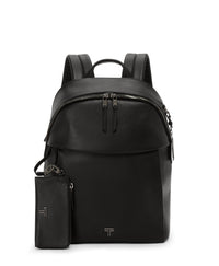 Sac à dos Halland Voyageur en cuir - Black & Gunmetal