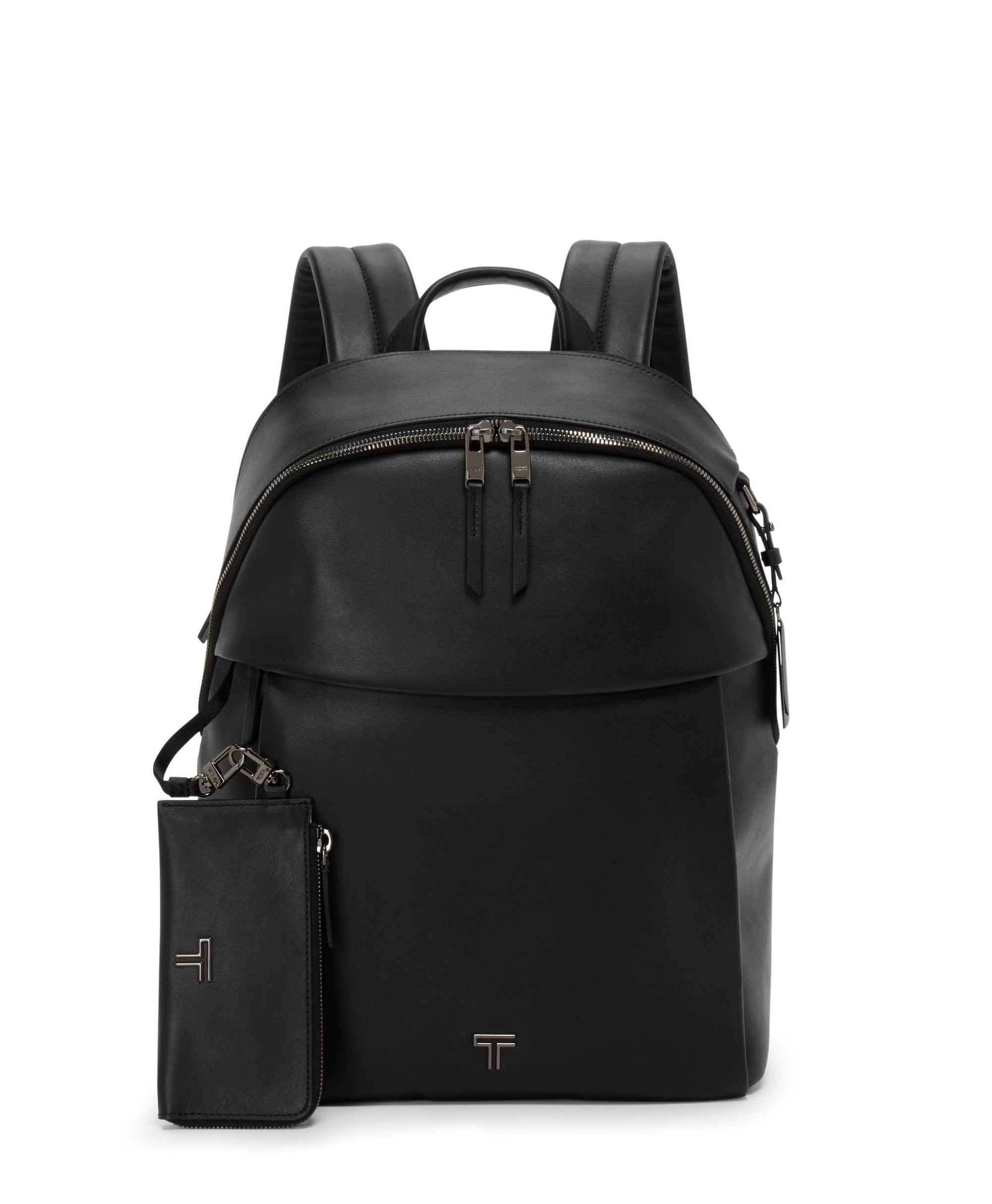 Sac à dos Halland Voyageur en cuir - Black & Gunmetal