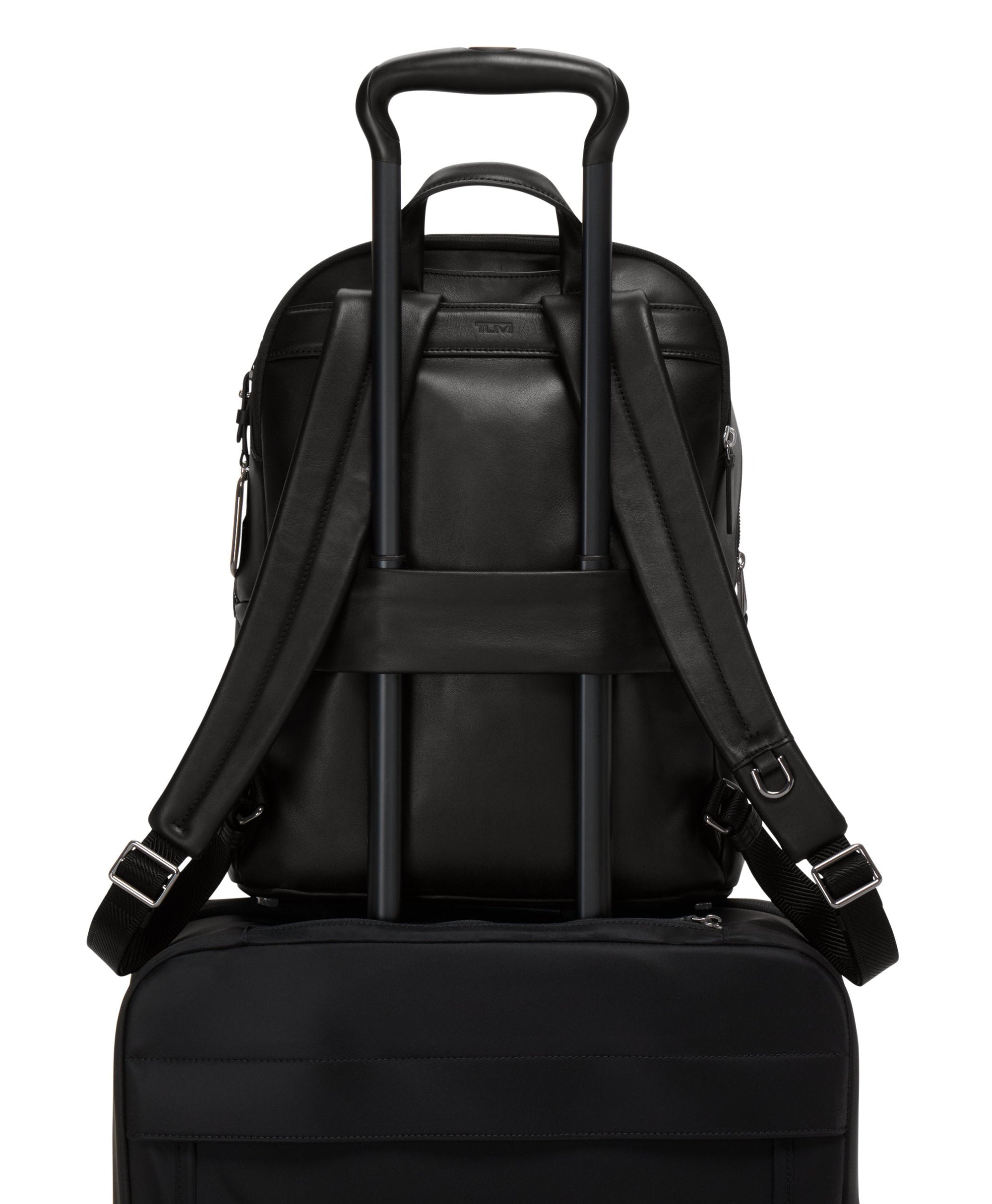 Sac à dos Halland Voyageur en cuir - Black & Gunmetal