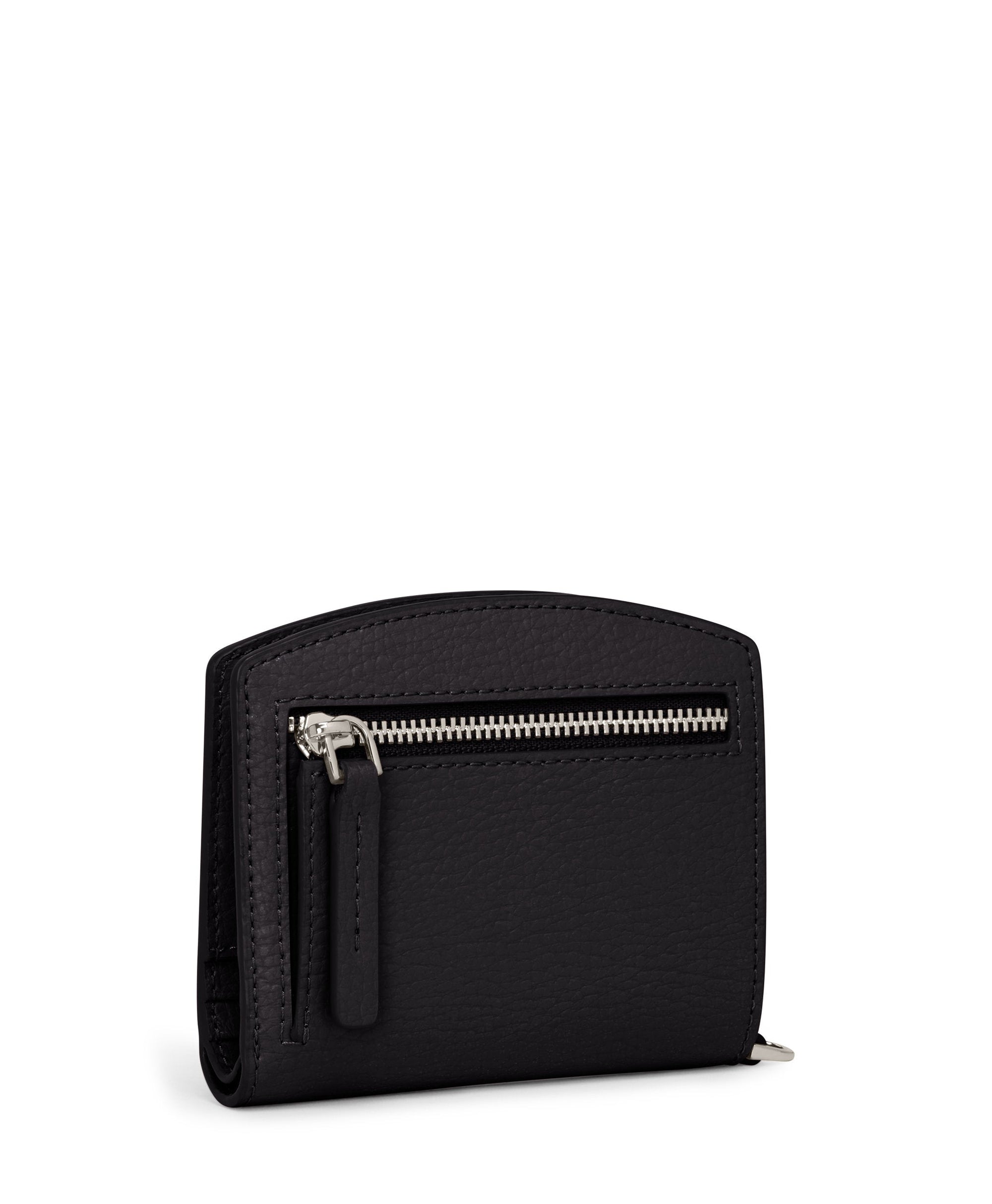 Portefeuille compact Belden en cuir - Black