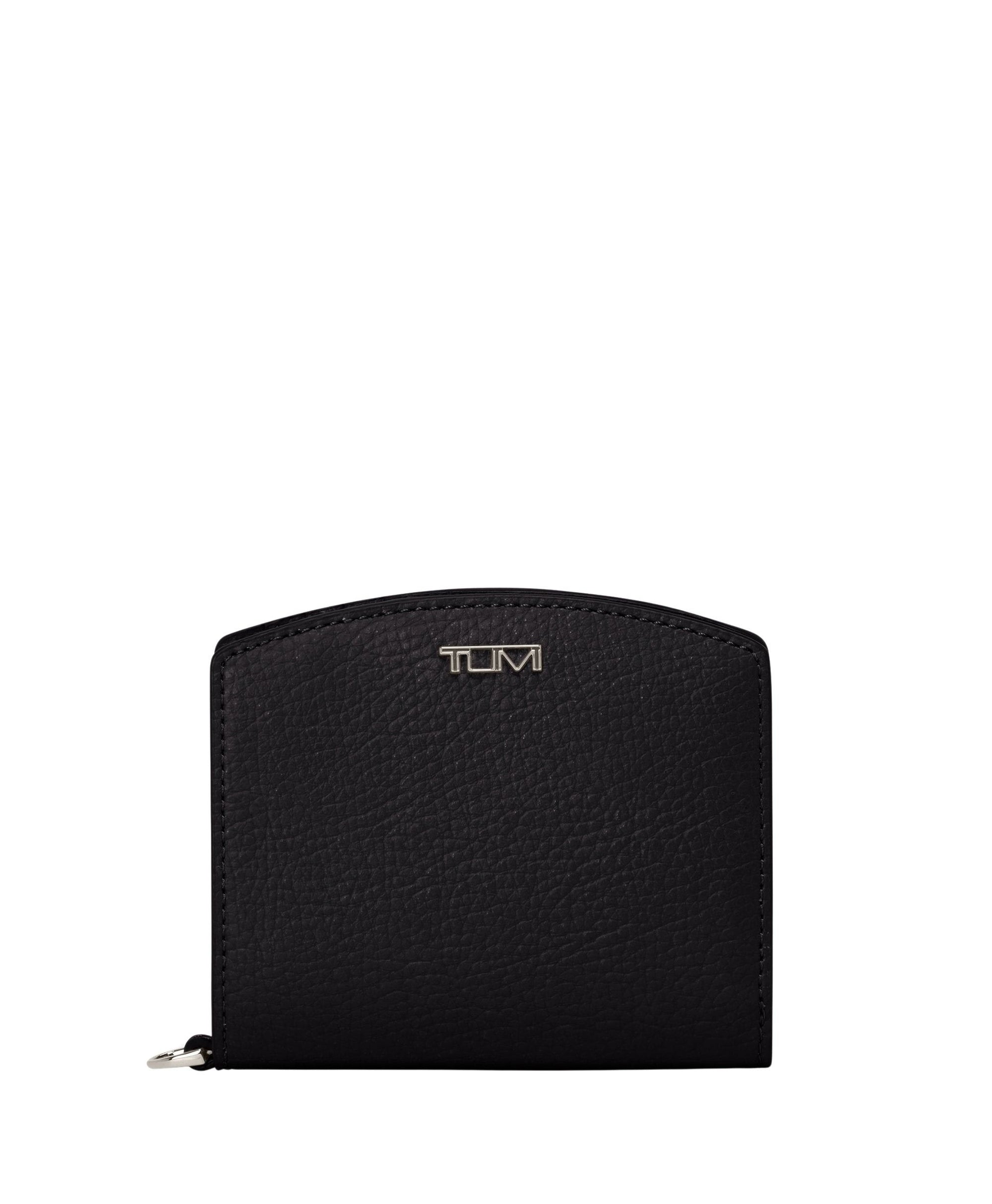 Portefeuille compact Belden en cuir - Black