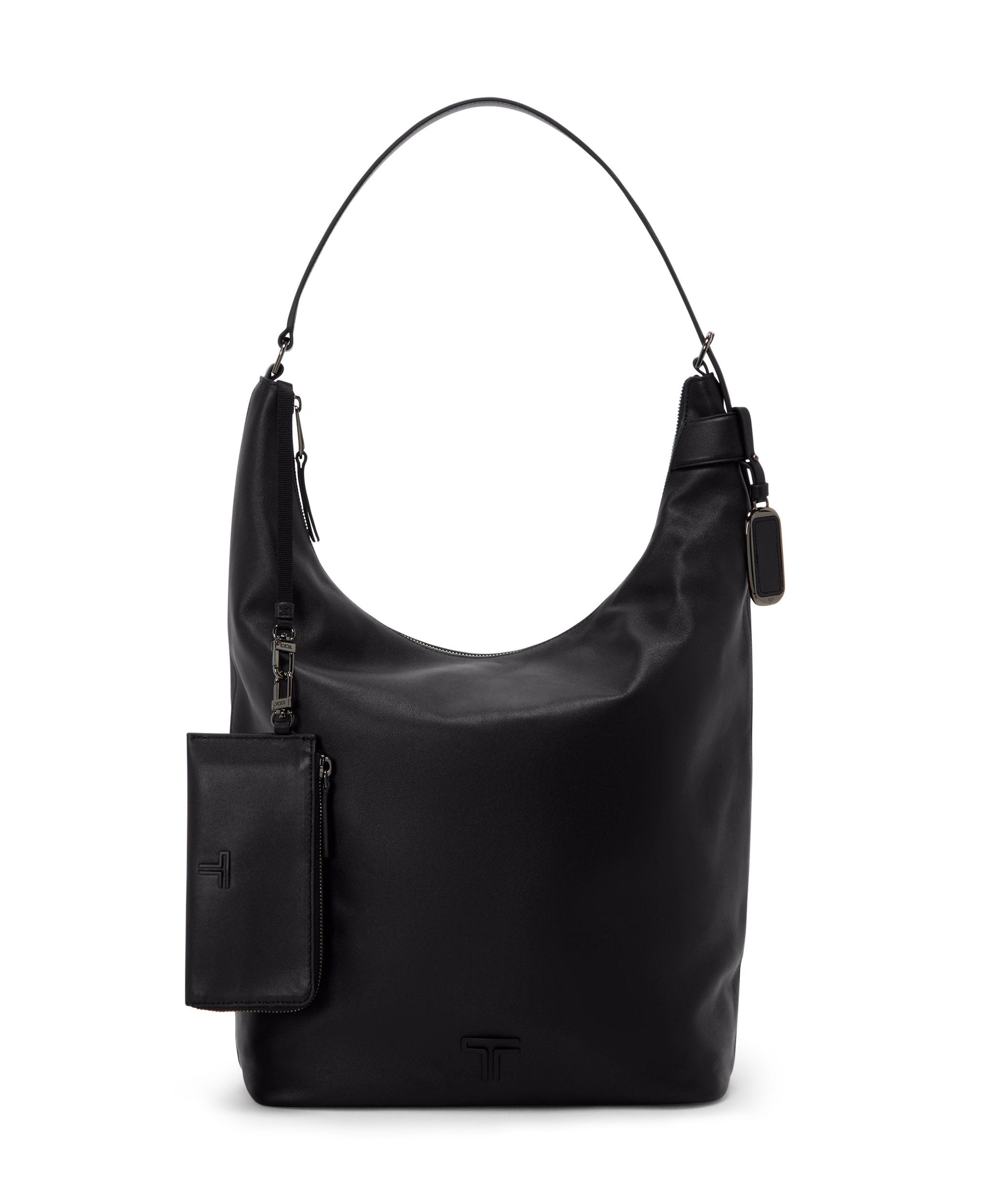Sac à main Evora Voyageur en cuir - Black