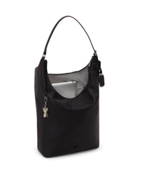 Sac à main Evora Voyageur en cuir - Black