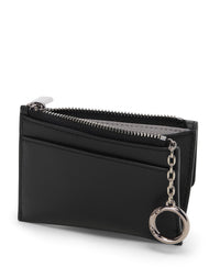 Porte-cartes Belden en cuir - Black & Gunmetal