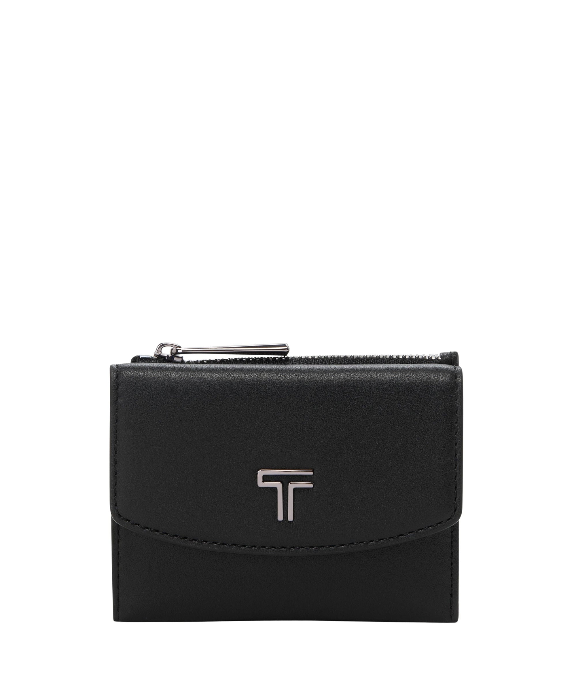 Porte-cartes Belden en cuir - Black & Gunmetal