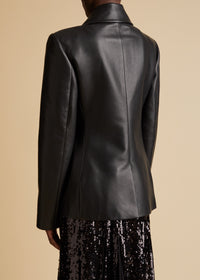 Turley jacket in leather - Black