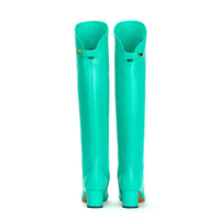 10qty DÉJÀ VU 420€ / Bottes Adry 50 en cuir Nappa - Turquoise