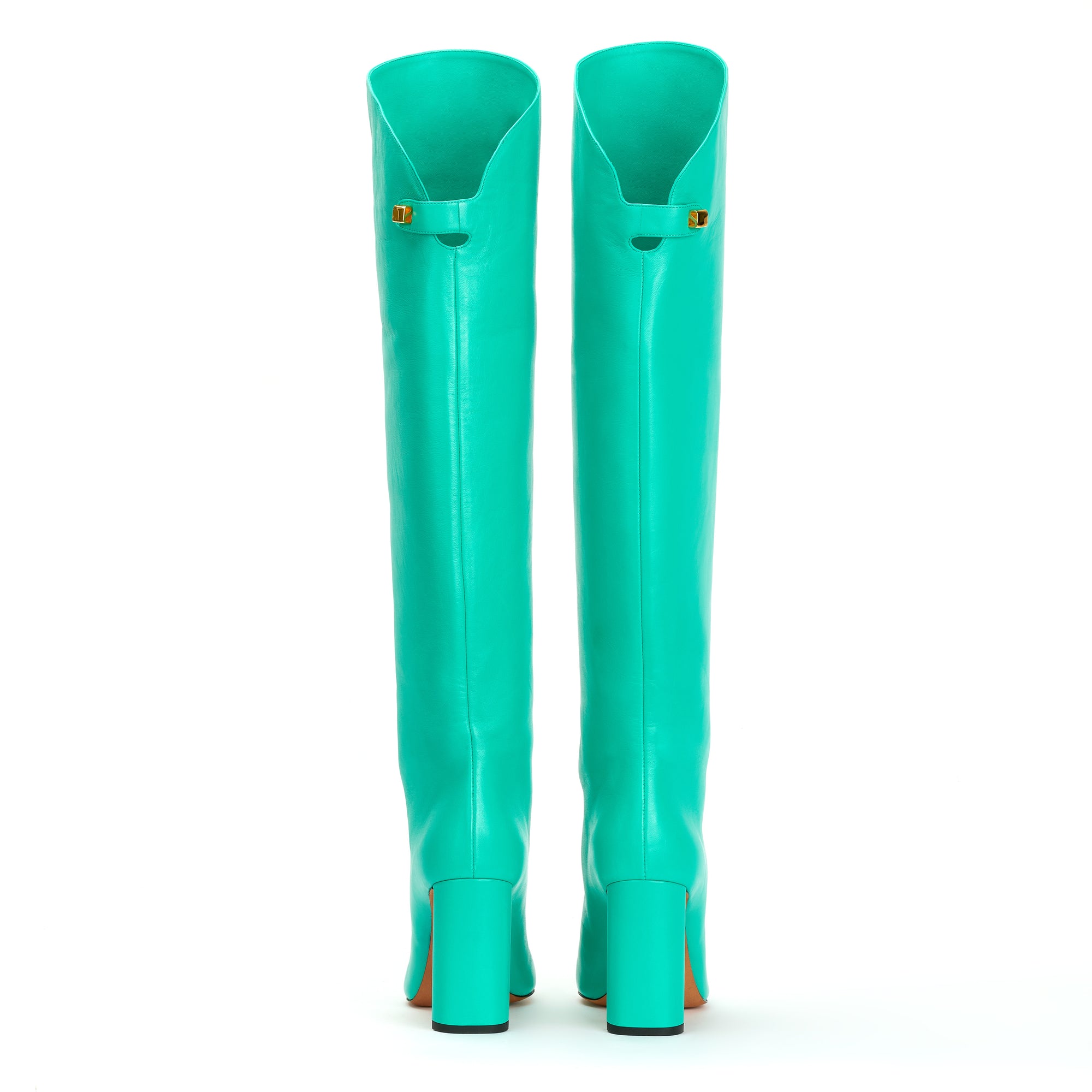 Adriana boots 90 in nappa leather - Turquoise