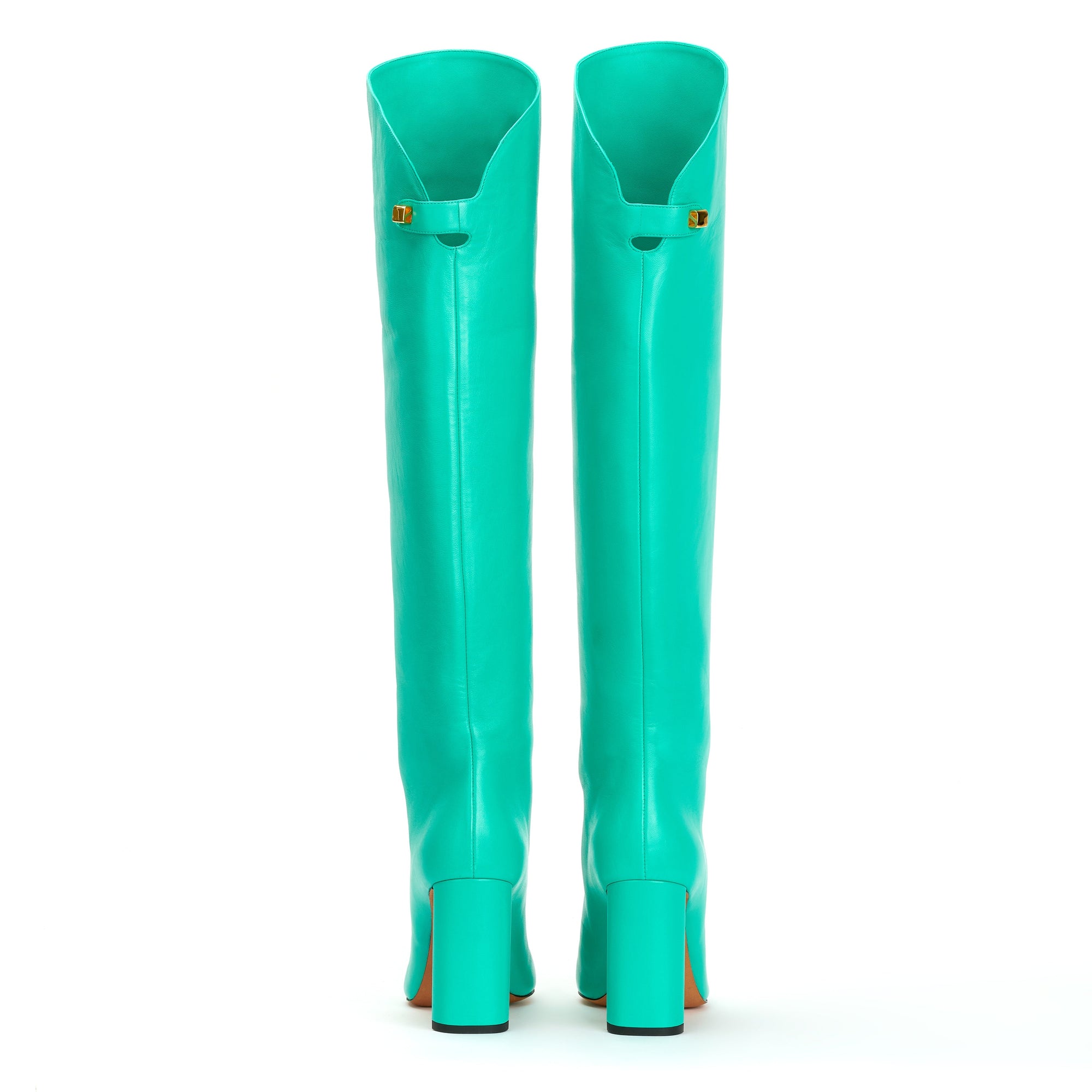 72qty DÉJÀ VU 420€ / Bottes Adriana 90 en cuir Nappa - Turquoise