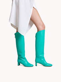 10qty DÉJÀ VU 420€ / Bottes Adry 50 en cuir Nappa - Turquoise