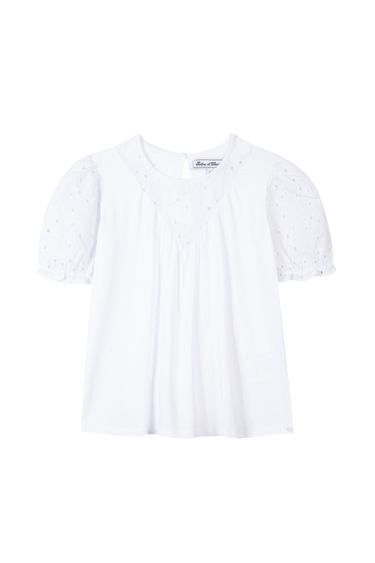 T-shirt - Marine volanté