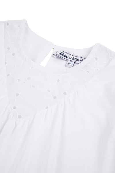 T-shirt Un Air de Campagne à manches ballon - Blanc