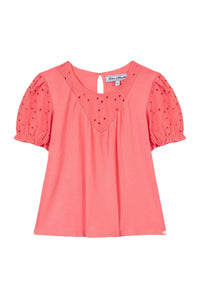 T-shirt Jardin d'éte - Rose Moyen