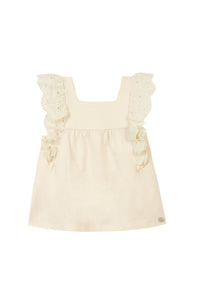 T-shirt Baby Balade Parisienne - Jaune Pale