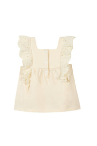 T-shirt Baby Balade Parisienne - Jaune Pale