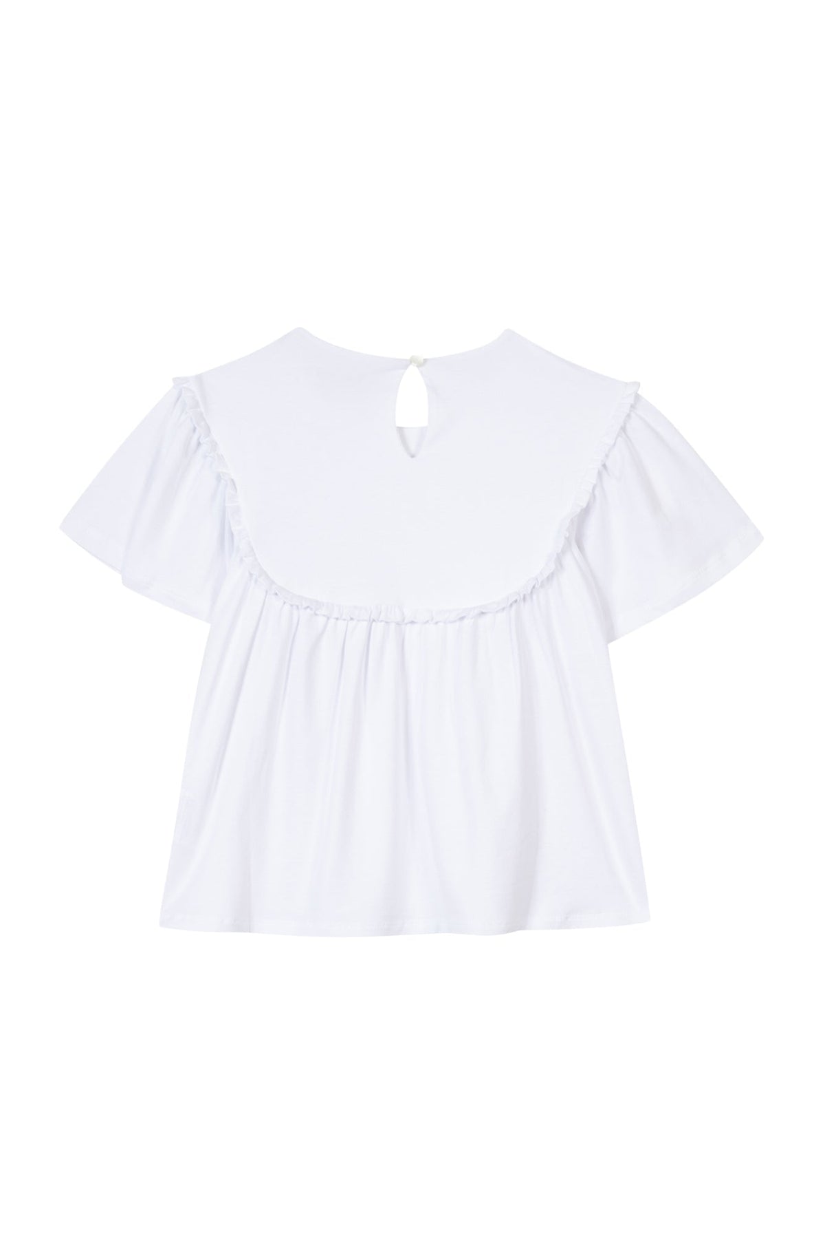 T-shirt - Marine volanté
