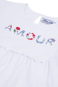T-shirt - Marine volanté