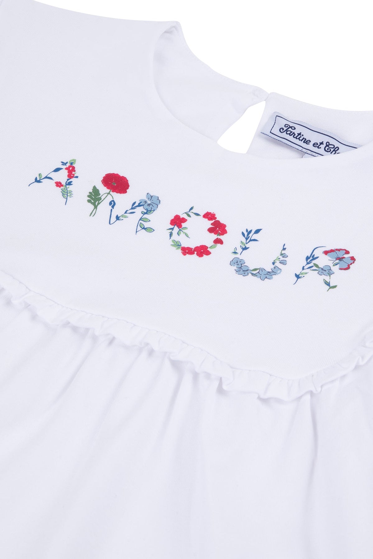 T-shirt - Marine volanté