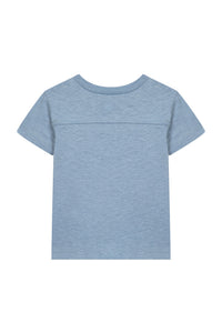 T-shirt Baby Carnet De Voyage en lin mélangé - Cobalt