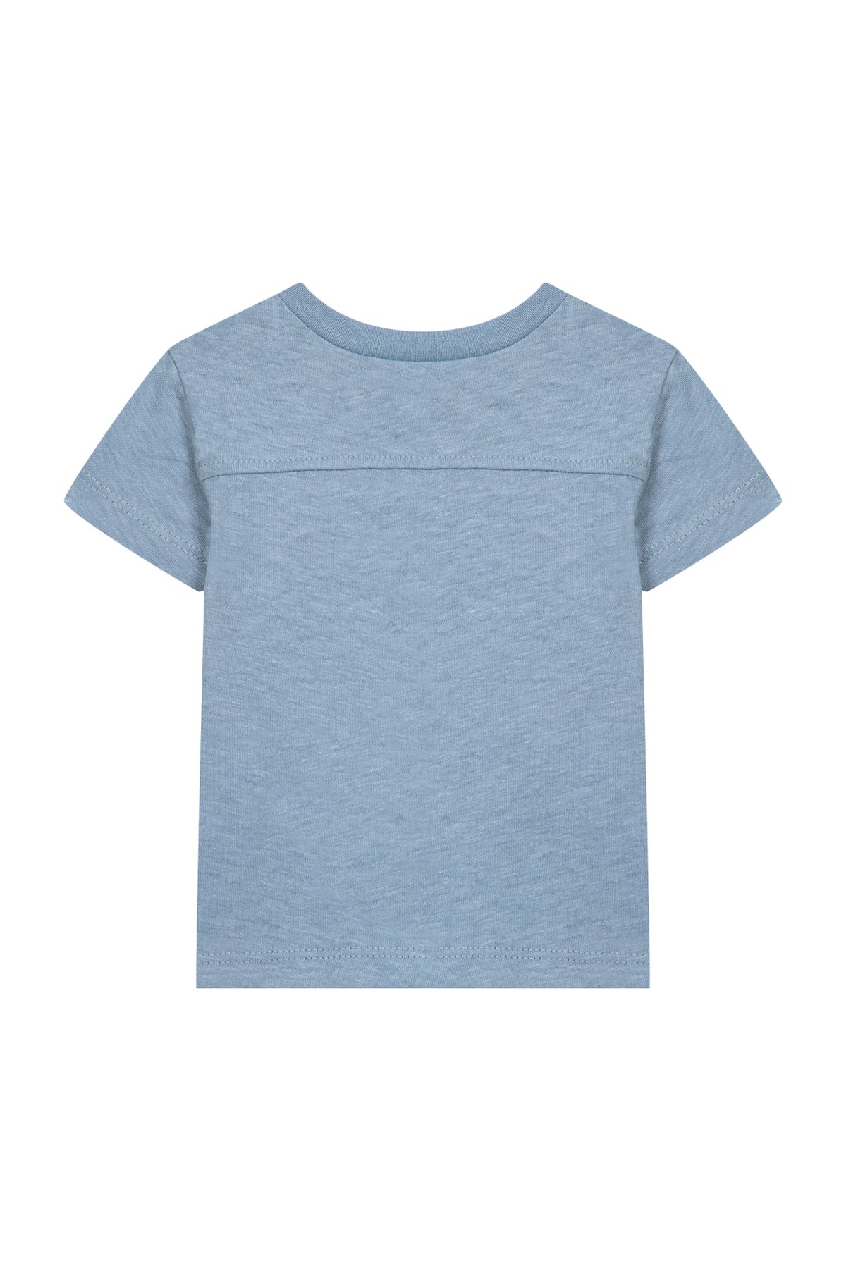 T-shirt Baby Carnet De Voyage en lin mélangé - Cobalt