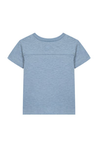 Baby Carnet De Voyage T-shirt in linen blend - Cobalt