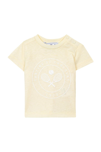 T-shirt Carnet de Voyage à col rond baby boy - Jaune Pale