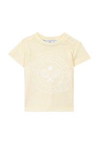 Baby Tc Club T-shirt in linen blend - Pale Yellow