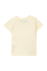 Baby Tc Club T-shirt in linen blend - Pale Yellow