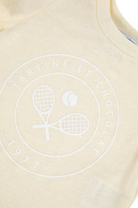T-shirt Baby Tc Club en lin mélangé - Jaune Pale