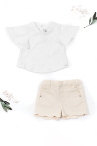 Balade Parisienne Baby Short - Pale Yellow