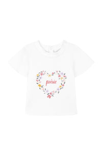 T-shirt Baby Reves Poetiques - Blanc