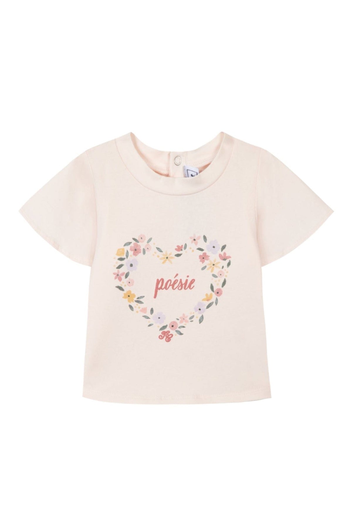 T-shirt Baby Reves Poetiques - Rose Pale