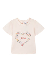 Baby Reves Poetiques T-shirt - Pale Pink