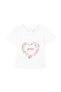Baby Reves Poetiques T-shirt - White