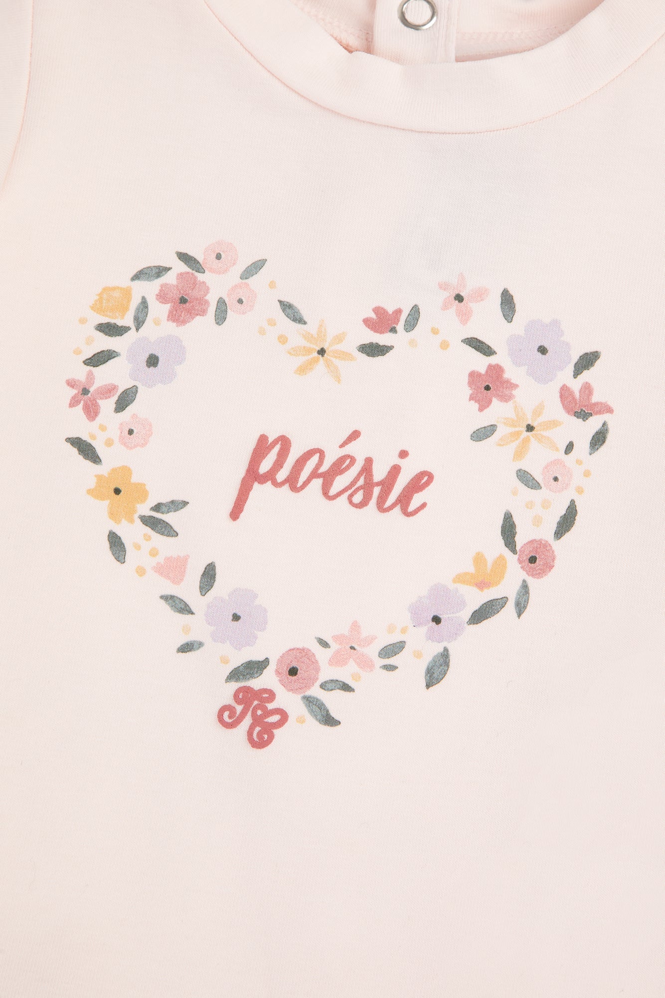 Baby Reves Poetiques T-shirt - Pale Pink