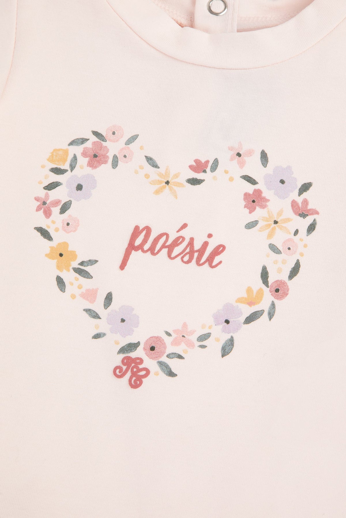 T-shirt Baby Reves Poetiques - Rose Pale