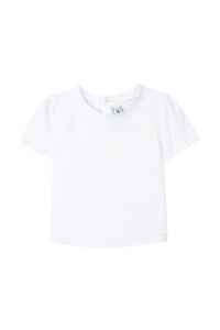 T-shirt balade parisienne en coton - Jaune pâle