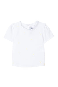 T-shirt Baby Balade Parisienne - Jaune Pale
