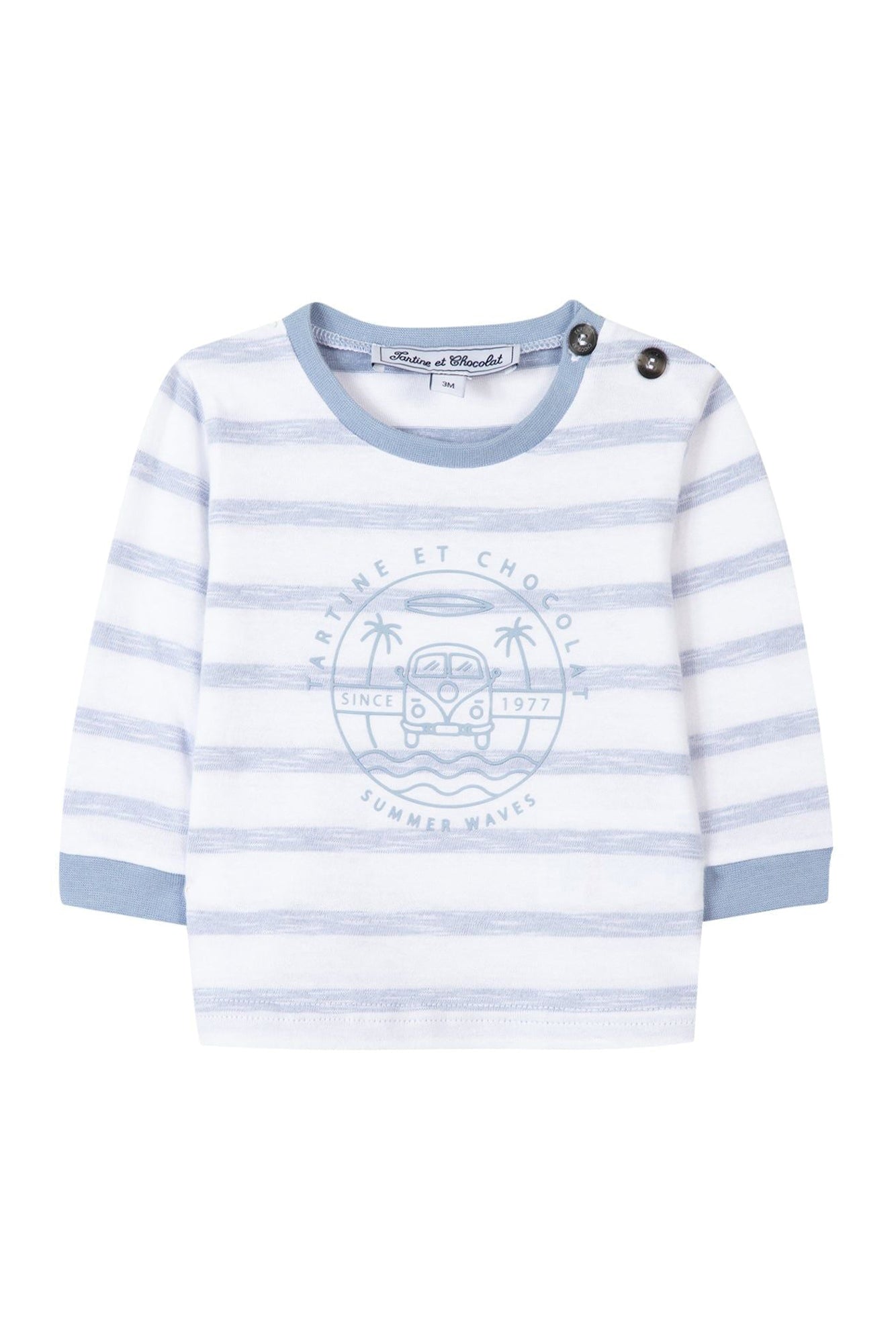 Baby Carnet De Voyage T-shirt - Cobalt