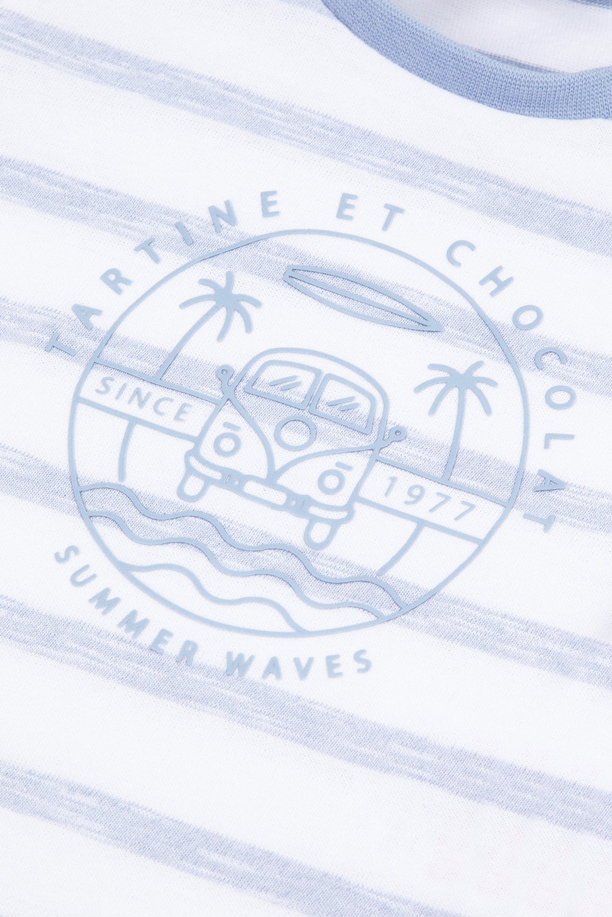 T-shirt Baby Carnet De Voyage - Cobalt