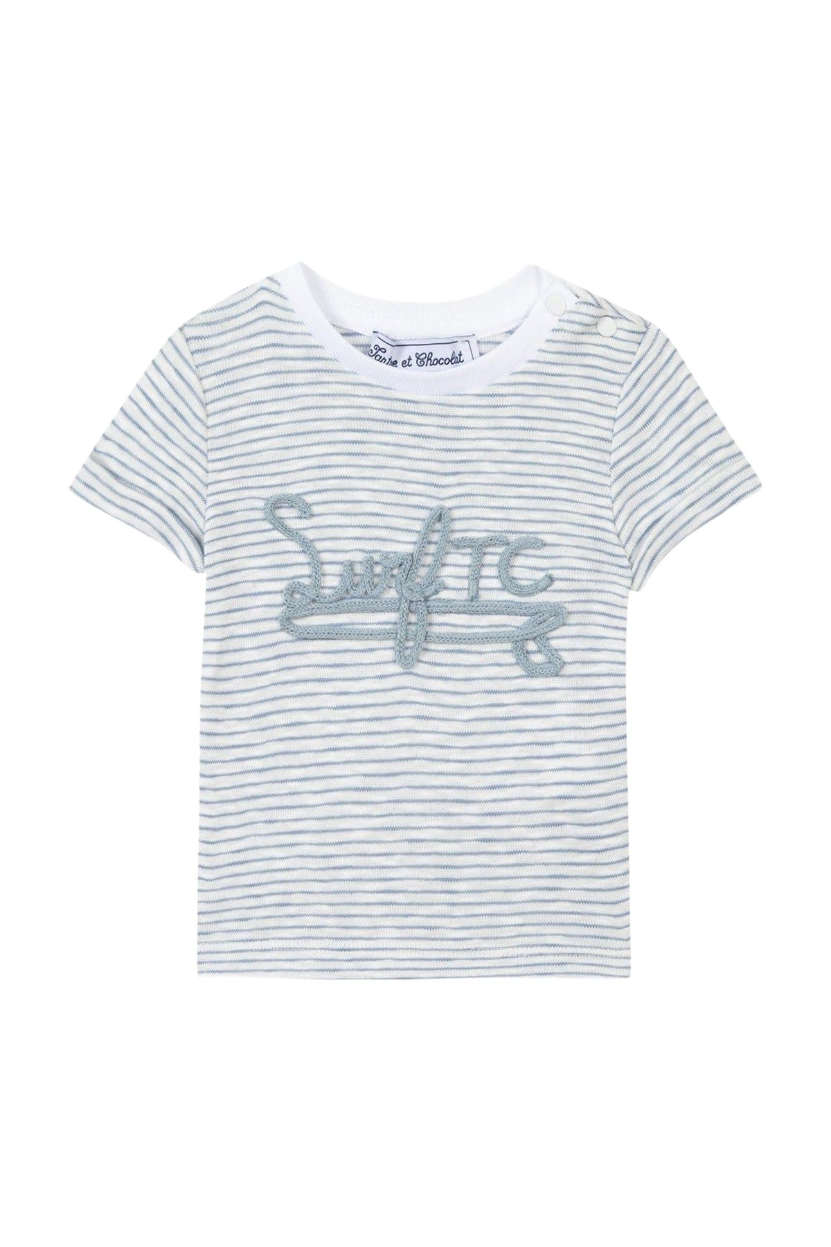 T-shirt Baby Carnet De Voyage - Cobalt