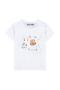 T-shirt Baby Summer Camp - Grenade