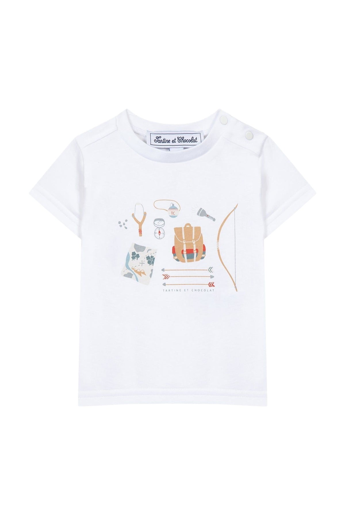 T-shirt Baby Summer Camp - Grenade