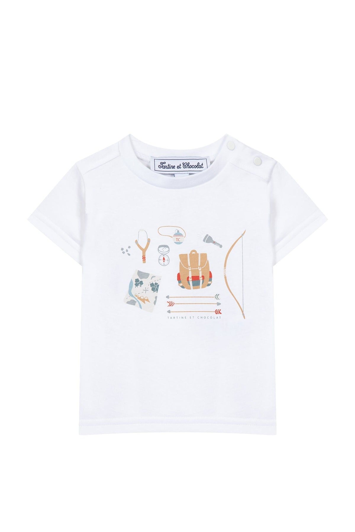 T-shirt Baby Summer Camp - Grenade